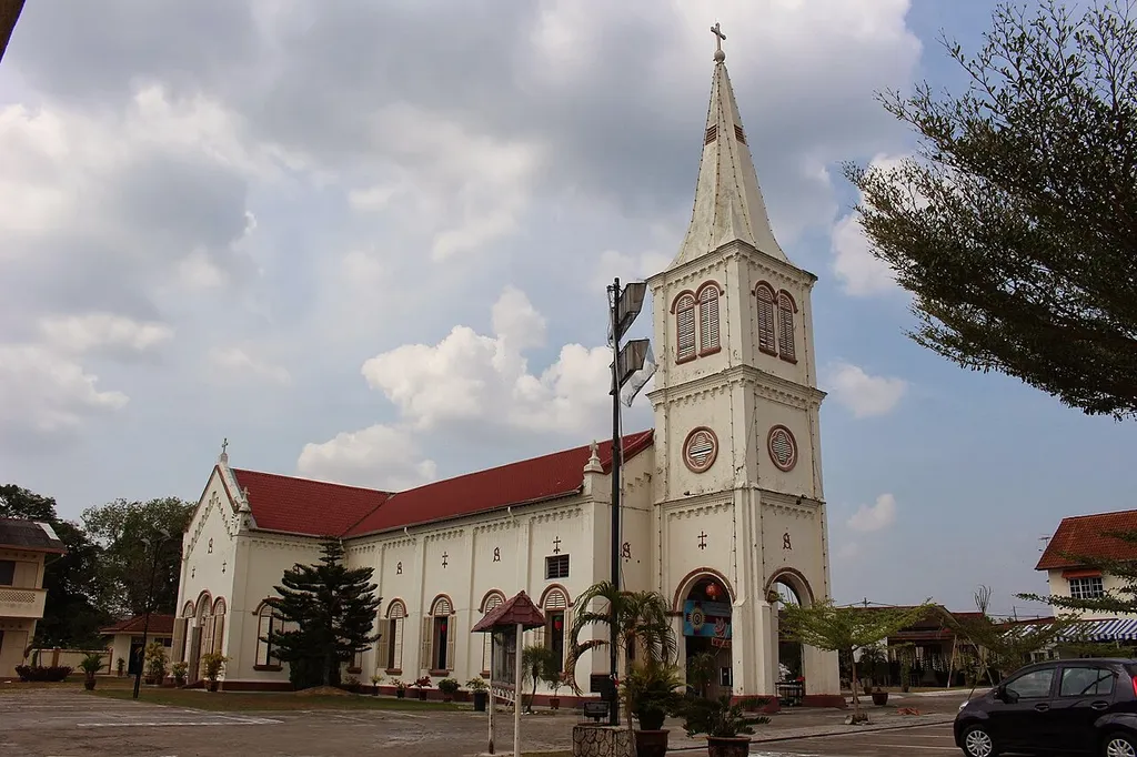 Photograph of the parish church building of St. Anthony of Padua, Teluk Intan, Malaysia