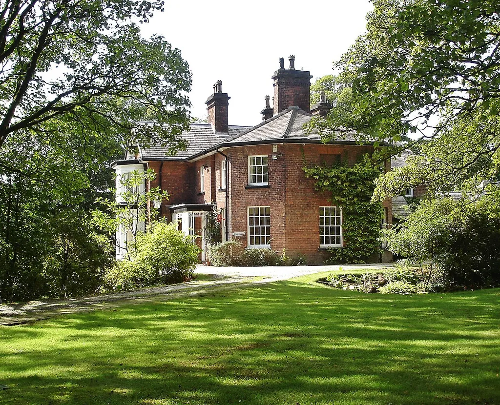 The Moat House, Wigan Road, Haigh. A Grade II listed building which stands on a scheduled moated site.