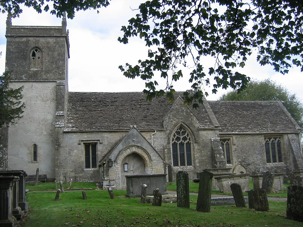St James' parish church, North Wraxall, Wiltshire, seen from the south