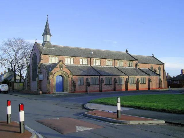 St John's parish church, Clayton Street, Bedlington Station, Northumberland, seen from the west
