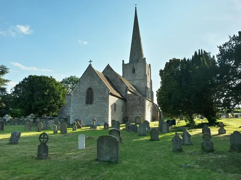 The church of St John the Baptist in Eldersfield, Worcestershire, England.