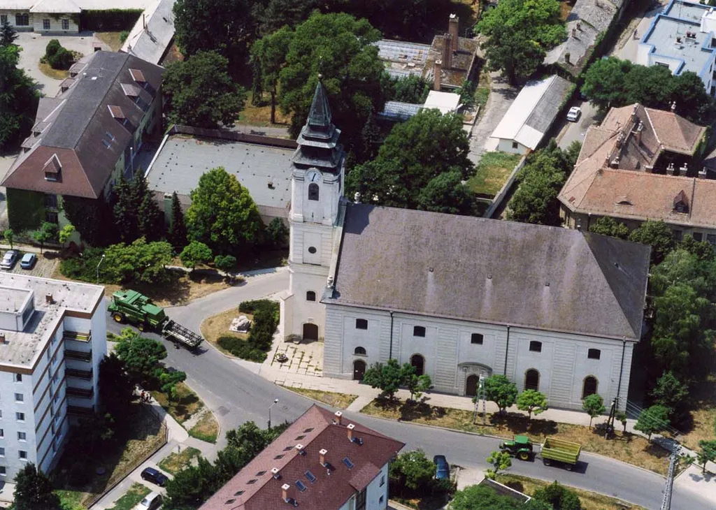 Szarvas, Hungary, aerial photography