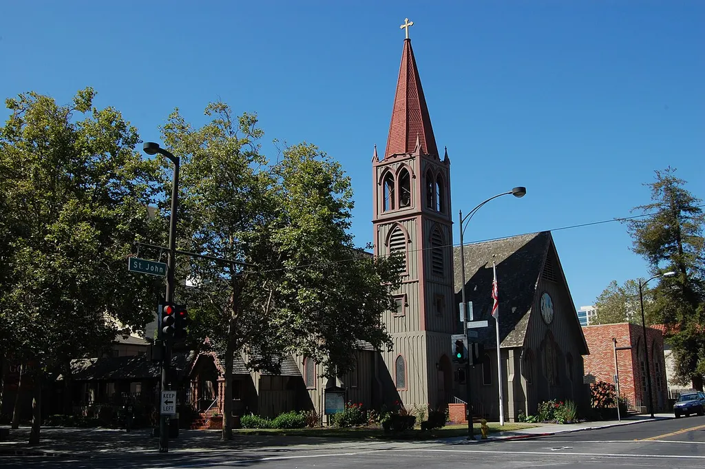 Trinity Episcopal church. 81 North Second Street. San Jose, California, USA
