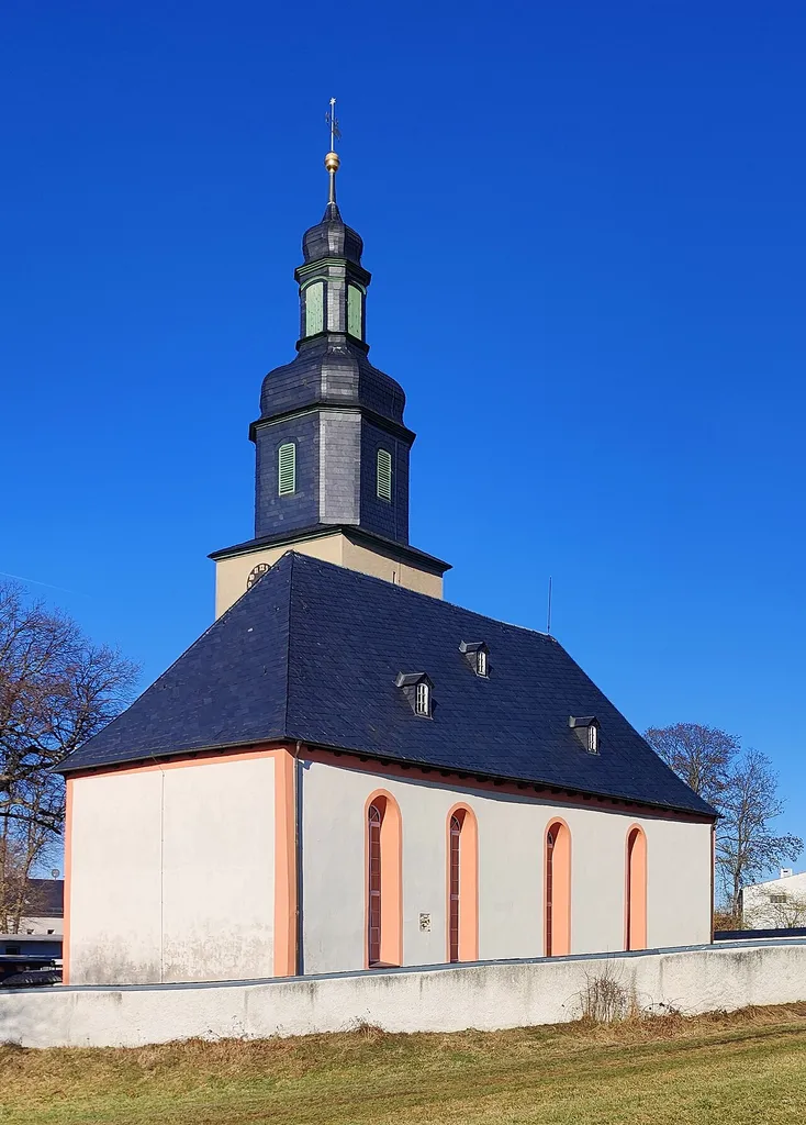 Evangelisch-lutherische Kirche Ebersgrün, Gemeinde Pausa-Mühltroff, Vogtlandkreis, Sachsen, Deutschland