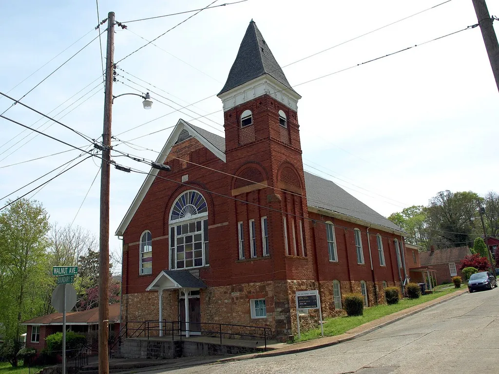 Mount Zion Baptist Church in Anniston, Alabama, listed on the National Register of Historic Places