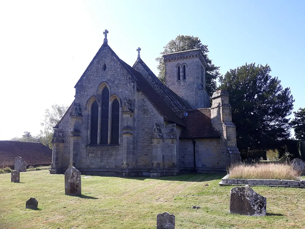 Church of St Mary, Iping, West Sussex, England. .mw-parser-output .messagebox{margin:4px 0;width:auto;border-collapse:collapse;border:2px solid var(--border-color-progressive,#6485d1);background-color:var(--background-color-neutral-subtle,#fbfcff);color:var(--color-base,#202122);box-sizing:border-box;border-inline-start-width:8px}.mw-parser-output .messagebox.mbox-small{font-size:88%;line-height:1.25em}.mw-parser-output .mbox-warning,.mw-parser-output .mbox-speedy{border:2px solid var(--border-color-error,#b22222);background:var(--background-color-error-subtle,#ffdbdb);border-inline-start-width:8px}.mw-parser-output .mbox-serious,.mw-parser-output .mbox-delete,.mw-parser-output .mbox-stop{border:2px solid var(--border-color-error,#b22222);border-inline-start-width:8px}.mw-parser-output .mbox-issue,.mw-parser-output .mbox-content{border:2px solid #f28500;background:var(--background-color-warning-subtle,#ffe);border-inline-start-width:8px}.mw-parser-output .mbox-query,.mw-parser-output .mbox-style{border:2px solid #f4c430;background:var(--background-color-warning-subtle,#ffe);border-inline-start-width:8px}.mw-parser-output .mbox-shit{border:2px solid #960;border-inline-start-width:8px}.mw-parser-output .mbox-license{border:2px solid #88a;border-inline-start-width:initial}.mw-parser-output .mbox-legal{border:2px solid var(--border-color-notice,#666);background:var(--background-color-base,#fff);border-inline-start-width:8px}.mw-parser-output .mbox-honor{border:2px solid #ca3;background:var(--background-color-warning-subtle,#fcf4db);border-inline-start-width:8px}.mw-parser-output .mbox-growth{border:2px solid #8d4;background:var(--background-color-success-subtle,#d5fdf4);border-inline-start-width:8px}.mw-parser-output .mbox-move{border:2px solid #93c;border-inline-start-width:8px}.mw-parser-output .mbox-protection,.mw-parser-output .mbox-message{border:2px solid var(--border-color-base,#aaa);border-inline-start-width:8px}.mw-parser-output .messagebox .mbox-text{border:no