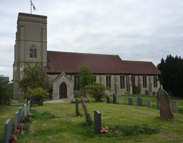 St Andrew's Church, Chelmondiston Rebuilt in the perpendicular style after the previous church was destroyed by bombing during the Second World War.
