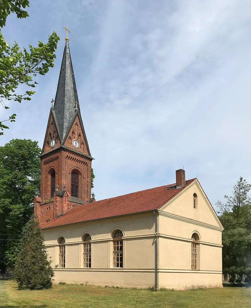 Dorfkirche Mügeln der Stadt Jessen (Elster) im Landkreis Wittenberg in Sachsen-Anhalt.