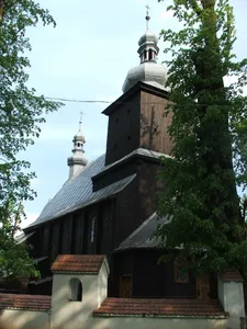 All Saints church in Łososina Górna