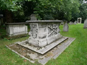 Tomb Of Francis Child Close To South Wall Of South Chapel And Churchyard Of All Saints Church