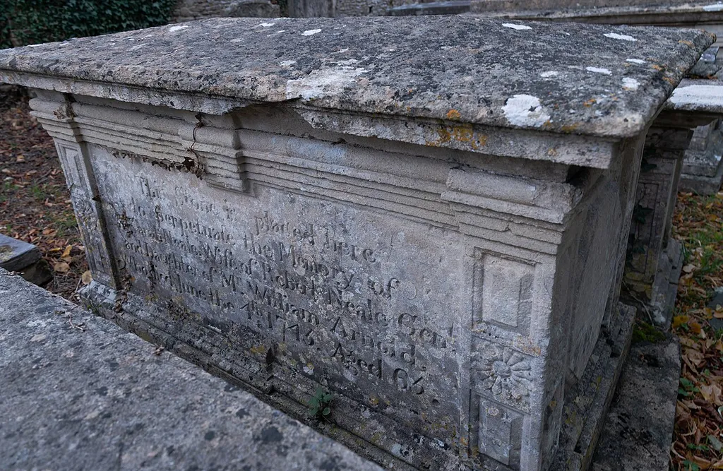 Corsham: S. NEALE MONUMENT IN CHURCH YARD ABOUT 2 METRES NORTH EAST OF REYNOLDS MONUMENT, NORTH OF NORTH WEST END OF CHURCH OF ST BARTHOLOMEW