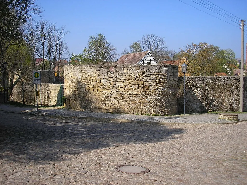 Die Wasserburg in Schkölen (Thüringen).