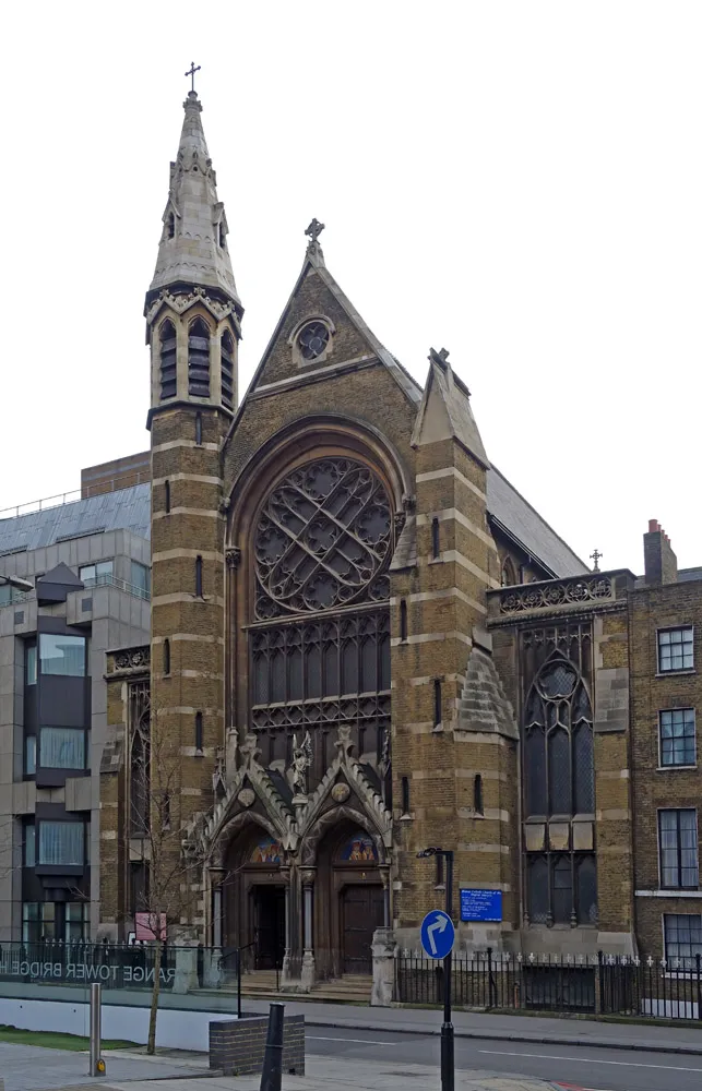 English Martyrs Roman Catholic Church served by the Missionary Oblates of Mary Immaculate, Prescot Street, Tower Hill, London
