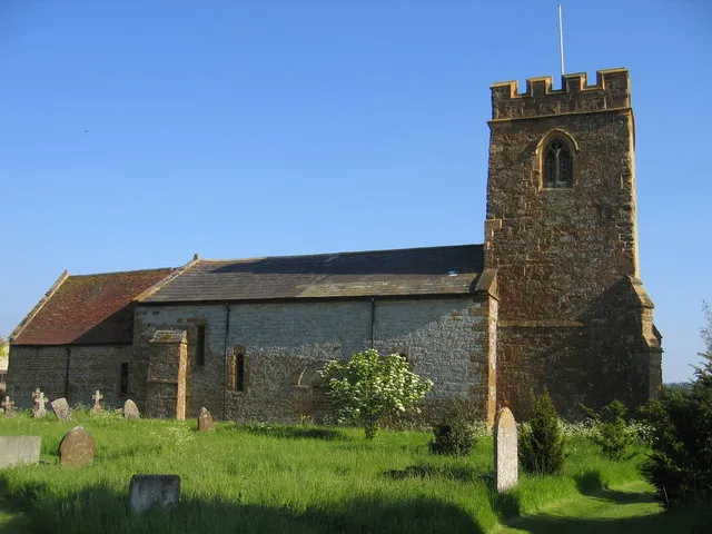 St Peter's parish church, Whatcote, Warwickshire, seen from the north