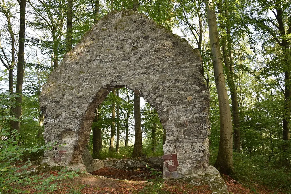 Die Grasburg bei Rottleberode - Giebelwand