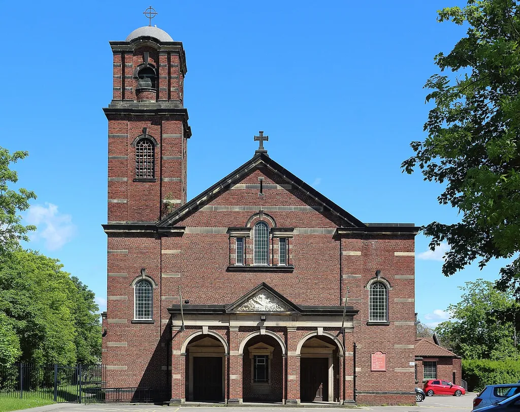 West end of St Anthony of Padua RC church, Mossley Hill, Liverpool.