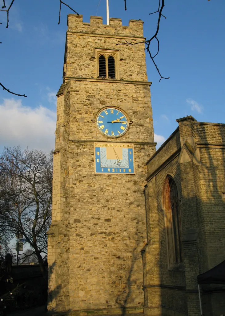 st mary's church putney, from the south