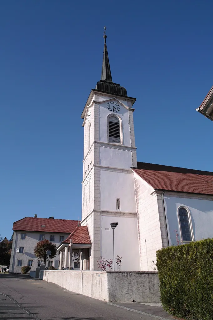 Church of Les Breuleux, canton of Jura, Switzerland.