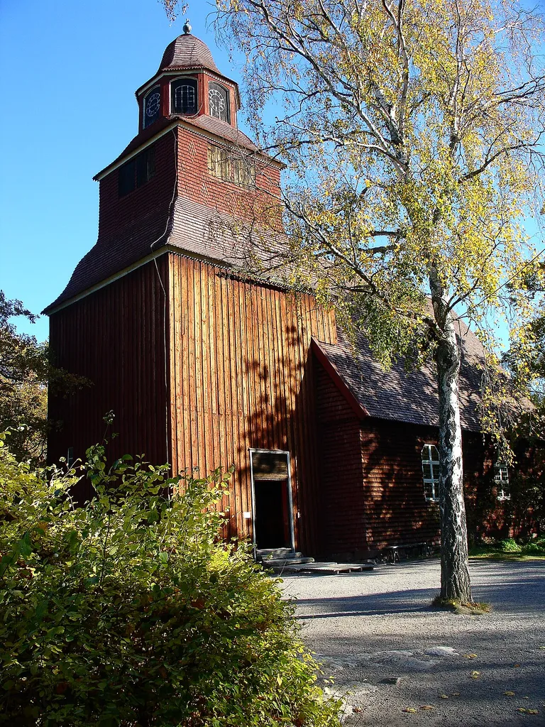 Seglora kyrka, Skansen Stockholm Foto Hasse A