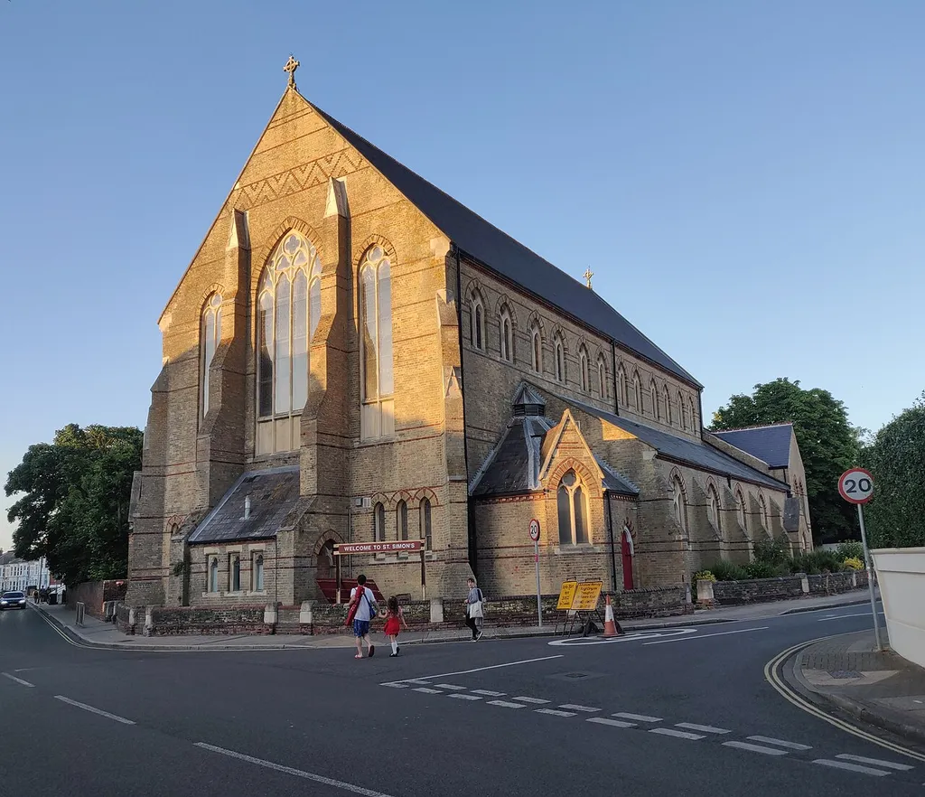 St Simon's Church, Southsea near sunset