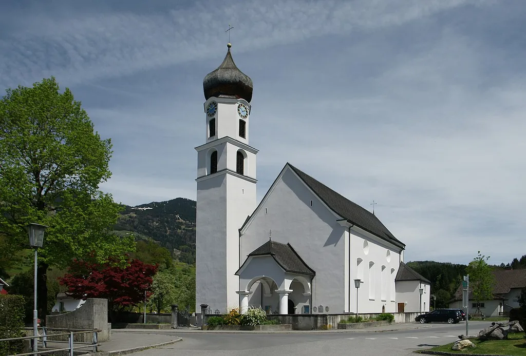 Pfarrkirche "Unsere Liebe Frau Unbefleckte Empfängnis" in Schlins, Vorarlberg.