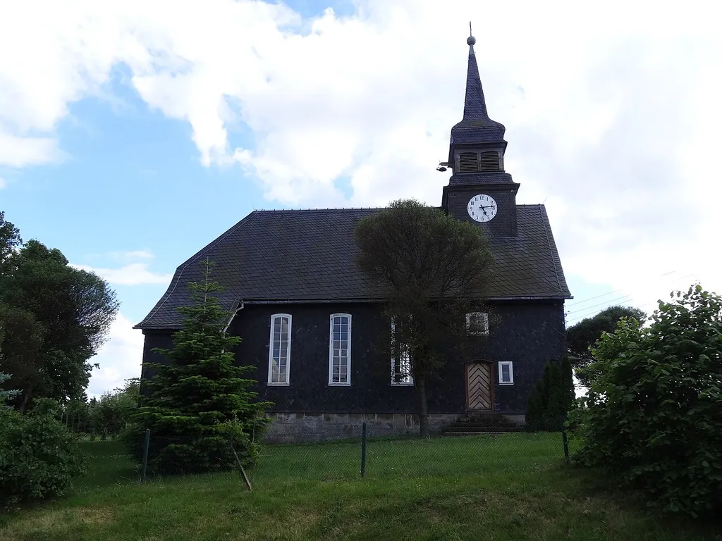 Church in Willmersdorf, Herschdorf in Thuringia, Germany (from North)