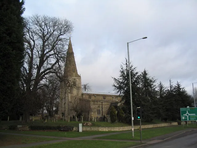 Church of Saint John the Baptist, 'Old' Corby Centre of the village of Corby until the 1930s, when it became a steel boom-town