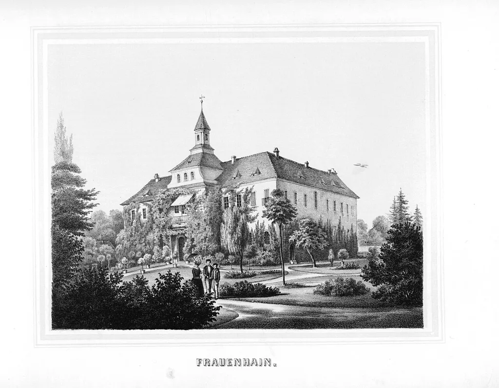 Frauenhain aus: Album der Rittergüter und Schlösser im Königreiche Sachsen Meissner Kreis Section: II