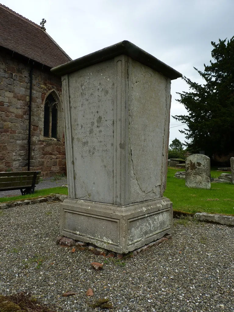 The Allen memorial in the churchyard of St Lucia
