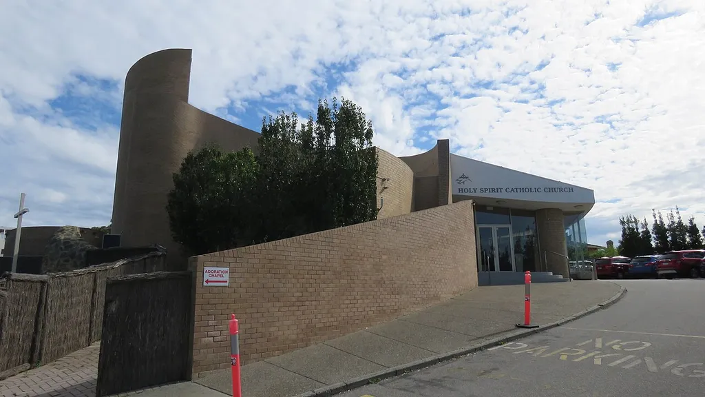 The state heritage listed Holy Spirit Catholic Church, City Beach, Perth, Western Australia.