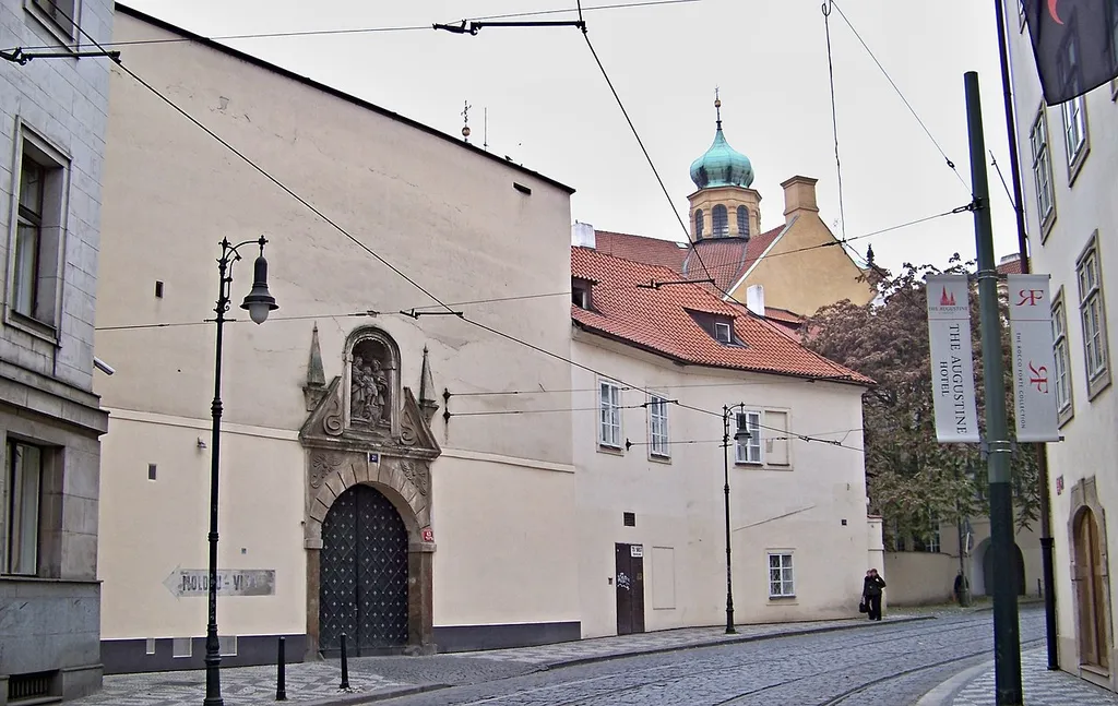 Prague-Malá Strana, the Czech Republic. Letenská 43/21, former monastery and the Saint Joseph Church.