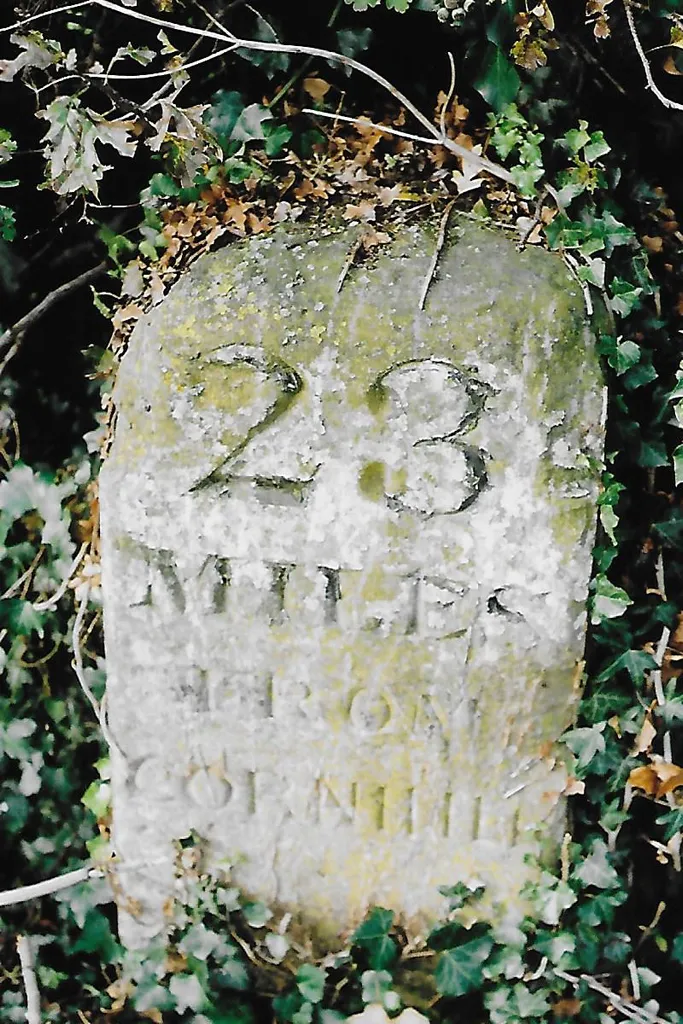 Old Milestone, A22, Eastbourne Road, S of Railway Bridge