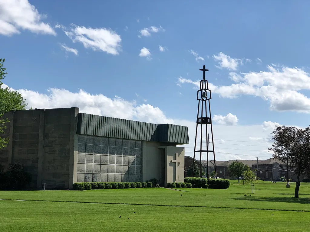 The Belltower of the First United Methodist Church in Bowling Green Ohio.