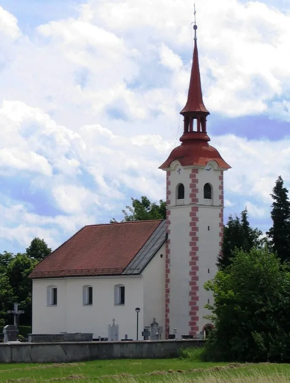 Saint George's Church in Stožice, Ljubljana, Slovenia.