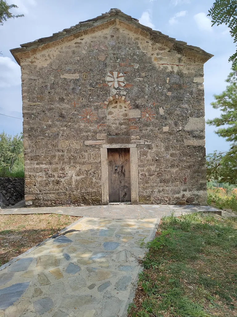 The exterior of Saint John Church, Crkolez