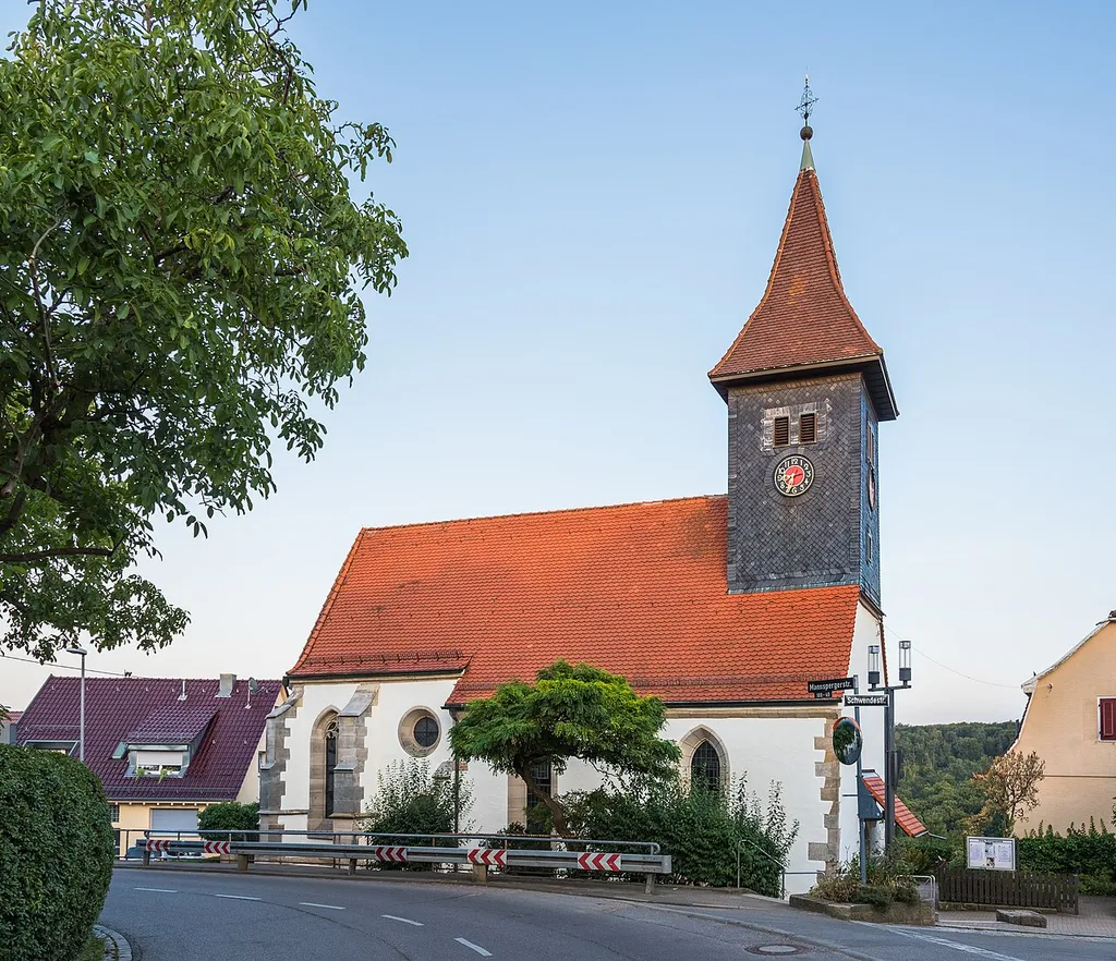 Old protestant church in Heumaden, Stuttgart, Germany
