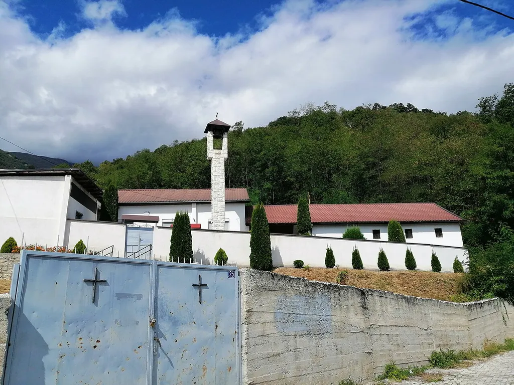 View of the St. Nicholas Church in the village Dobrošte
