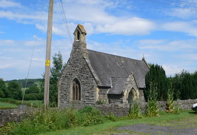 St Gwrhai, Penstrowed Founded in 520 by St Gwrhai, who is said to be buried in the churchyard. The church was completely rebuilt in 1863.