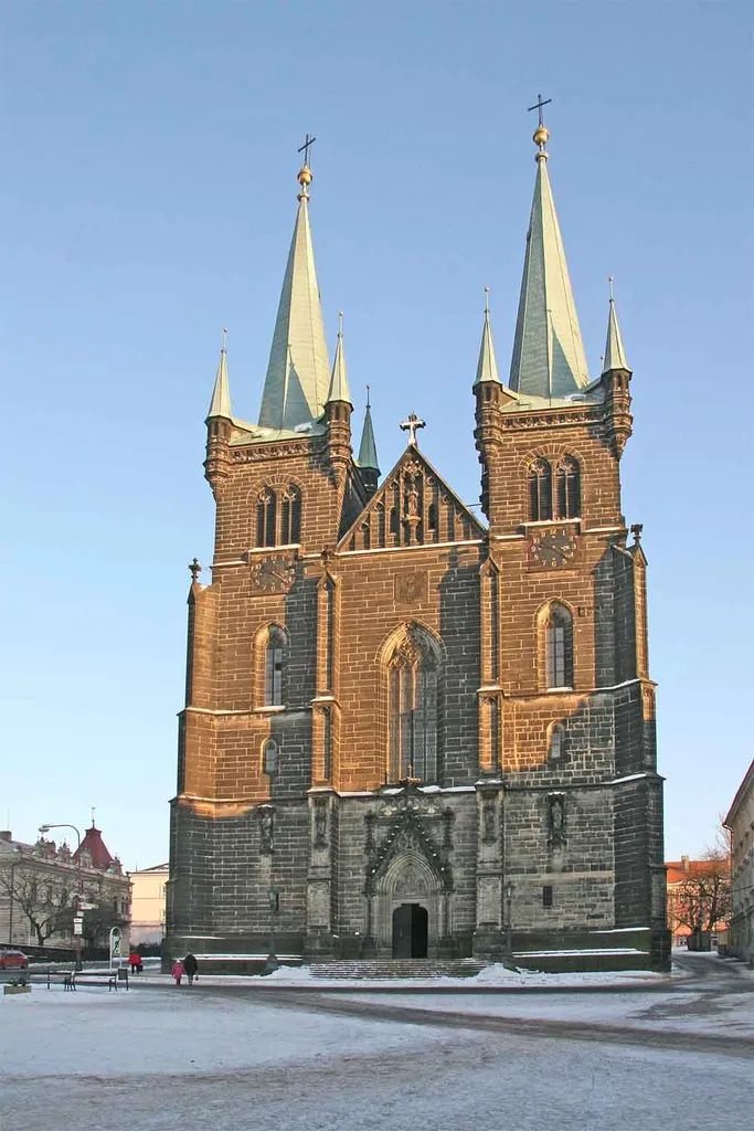 Archdecanal church of Assumption in Chrudim, Czech Republic.
