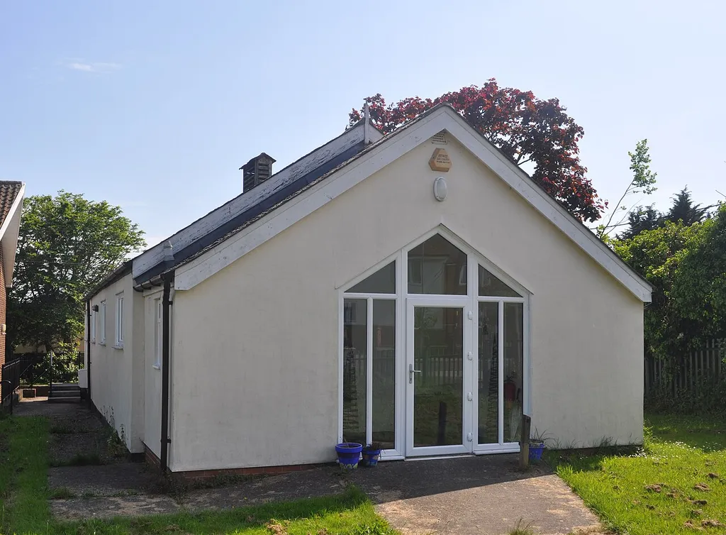 The original Emmanuel Church, Main Road, Hockley, Rochford District, Essex, England. It is now the church hall.
