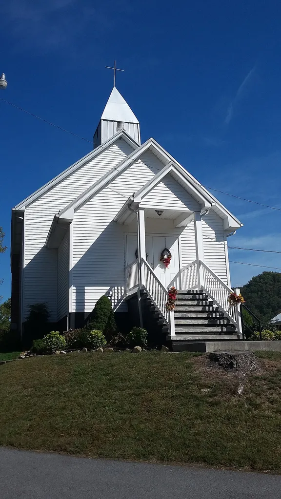 Mount Vernon Methodist Church at Maces Springs, Virginia now Hiltons, Virginia, burial place of the Carter Family country music group.