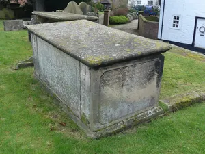 Tombchest of John Minshull and daughter, south-west corner of churchyard of St. Andrew