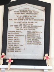 New Road Methodist Church War Memorial