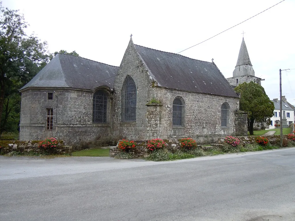 Eglise paroissiale Saint-Malo de Locmalo,département du Morbihan, France