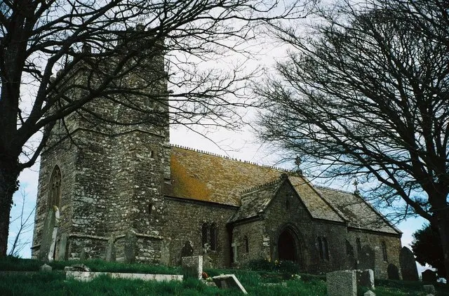 St Martin's parish church, Shipton Gorge, Dorset, seen from the southwest