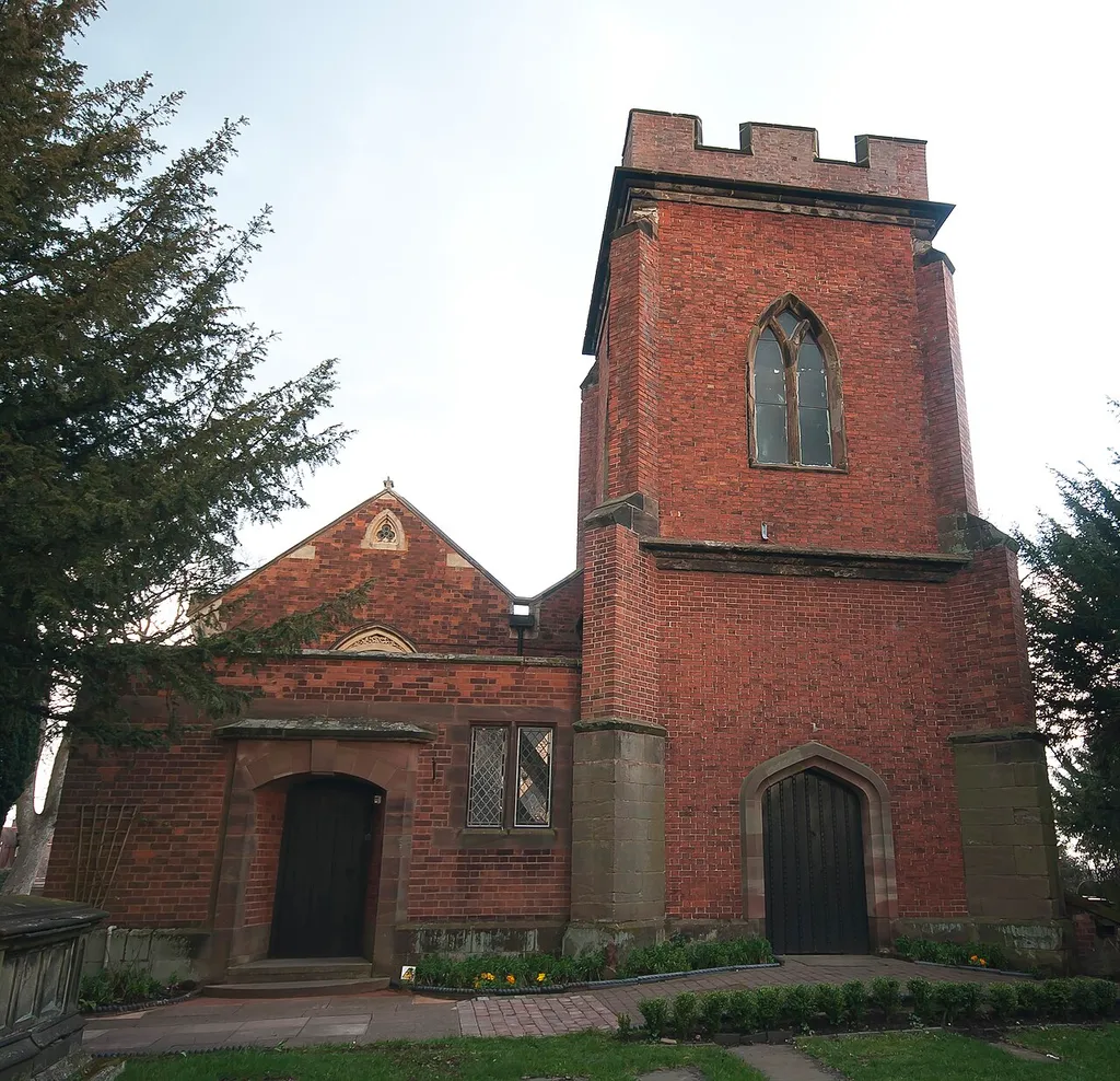 Christchurch parish church, Burntwood, Staffordshire, seen from the west