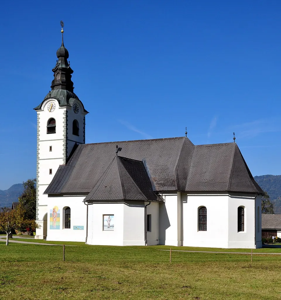 Parish church Saint John in Sankt Johann, market town Feistritz im Rosental, district Klagenfurt Land, Carinthia, Austria, EU