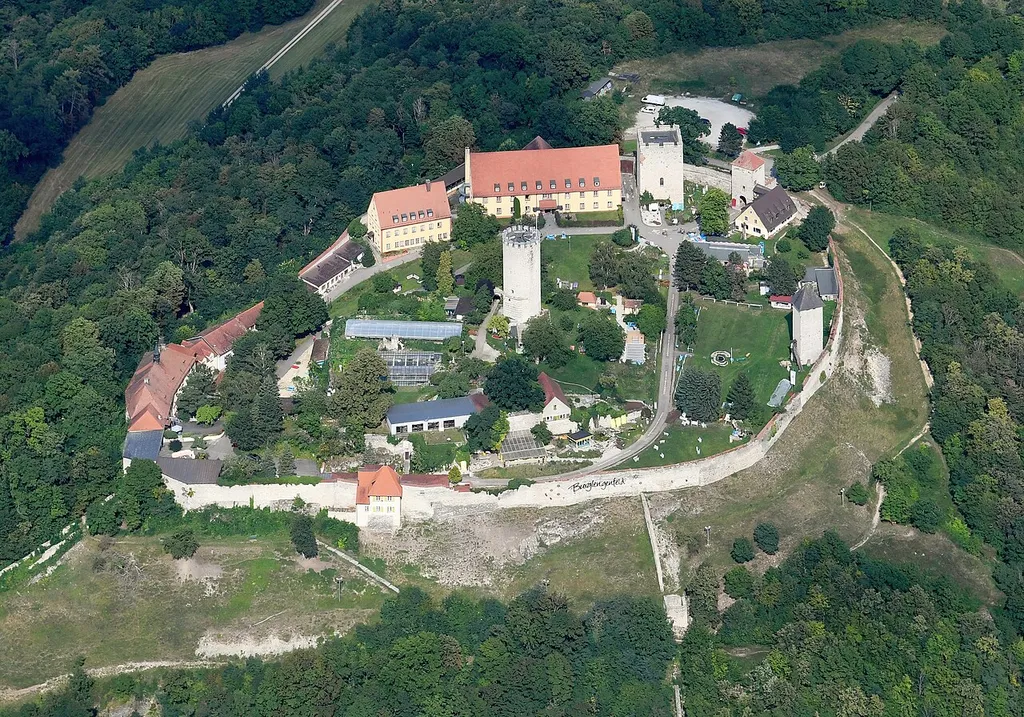 Aerial image of the Burg Burglengenfeld (view from the southwest)