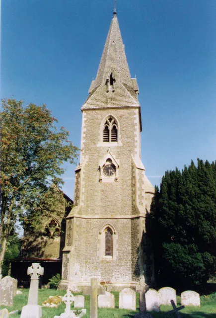 St Peter's parish church, Ufton Nervet, Berkshire, seen from the west