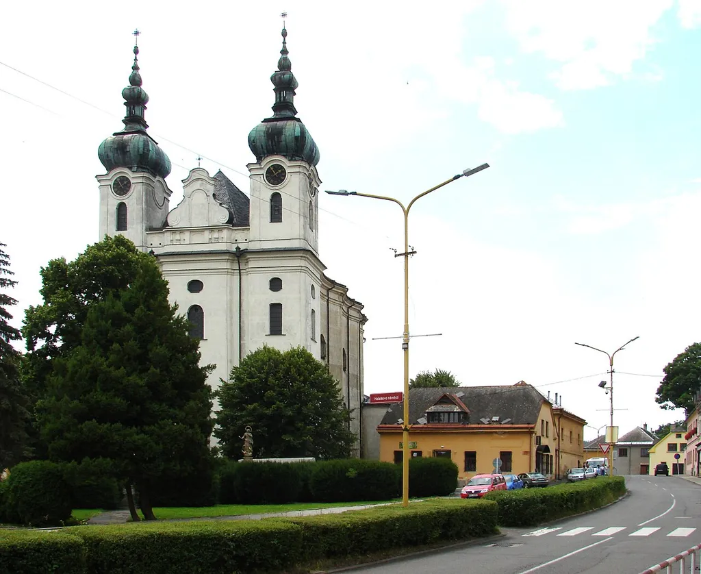 Kostel Nanebevzetí Panny Marie v Budišově nad Budišovkou.